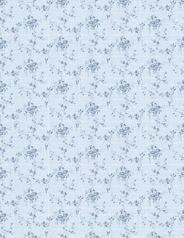 Radiance Collection  Light Denim Floral Paisley by Kaye England for Wilmington Prints