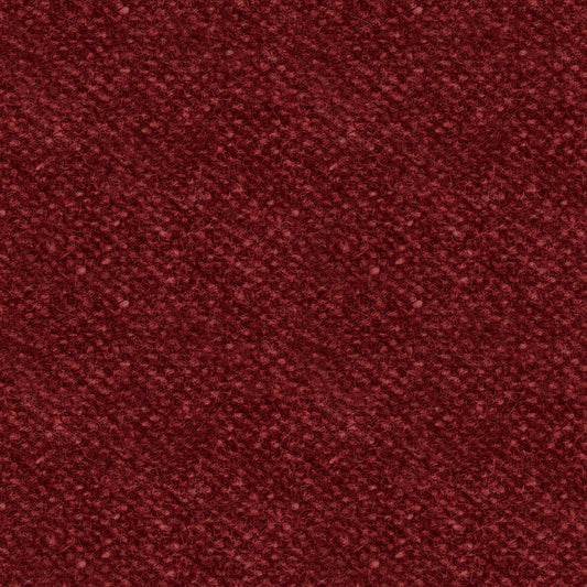 Maywood Studio Woolies Collection by Bonnie Sullivan - Dark Red Tweed Look Flannel: