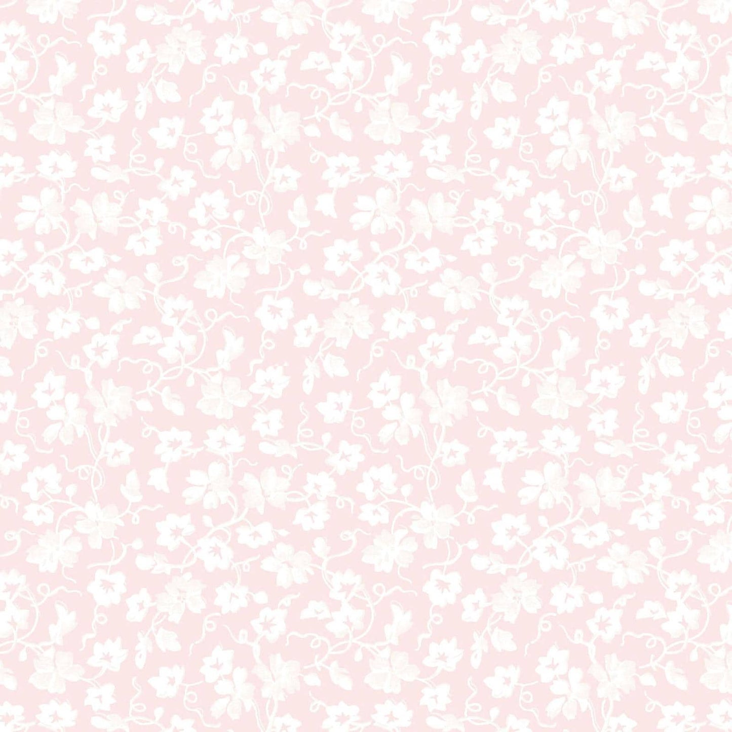 Maywood Studio La Fleur Flannel  Packed Ditsy Pale Pink | 100% Cotton Flannel Blender Fabric