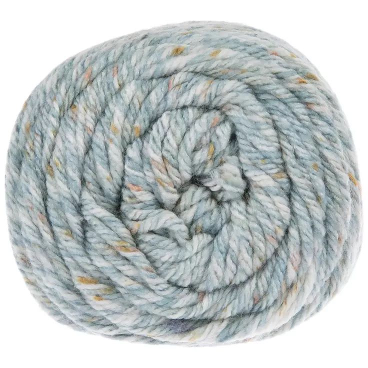 Hand-Crocheted Blanket – River Ripple Color, Dusty Blue, Gray, and Tan